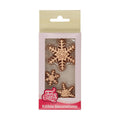 FunCakes suikerdecoratie - bronzen ijssterren