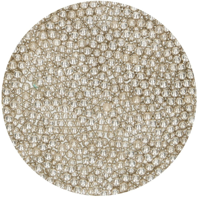 FunCakes sprinkles - suikerparels - metallic silver