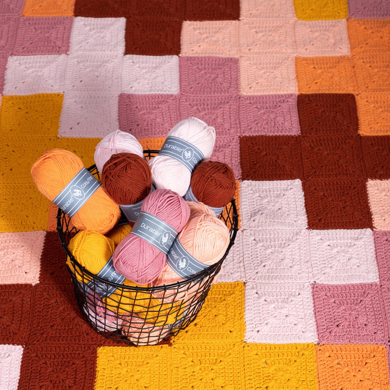 pakket Durable criss-cross deken - roze