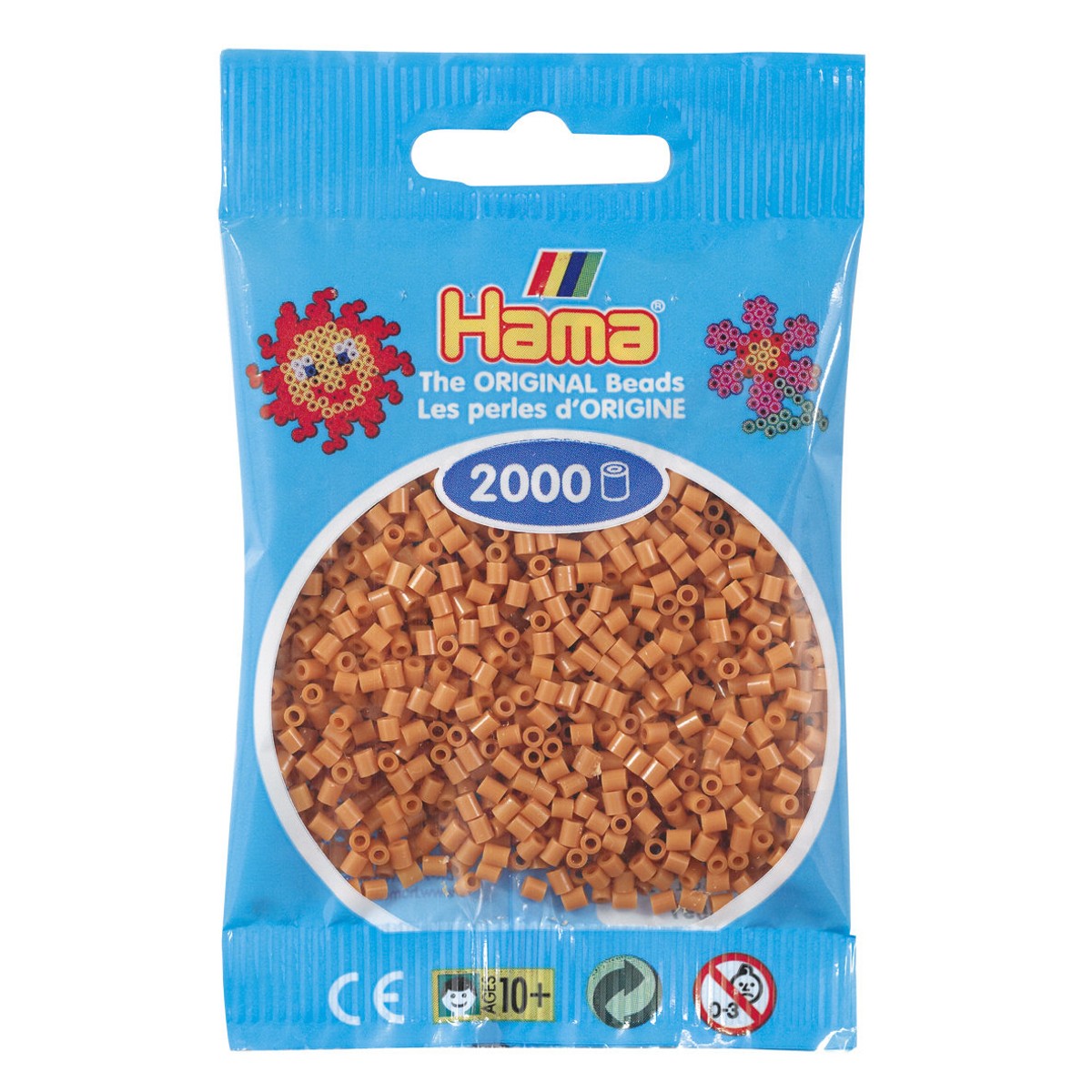 Hama Mini - strijkkralen - 2000 stuks - light brown 21