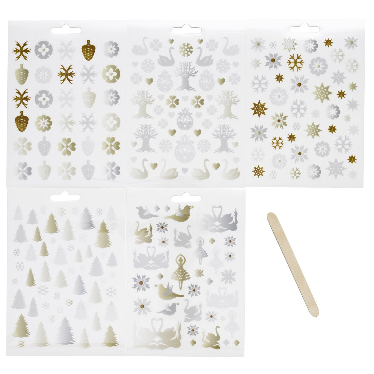 Rub-on stickers - 10 vellen - Kerstmis