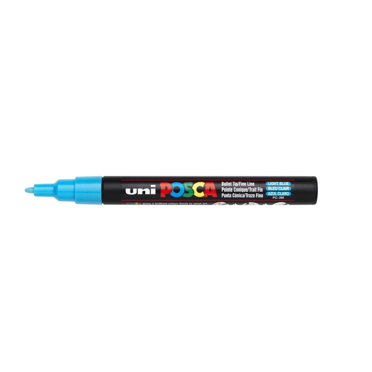 POSCA acrylmarker - fijn PC-3M - 0,9-1,3 mm - lichtblauw