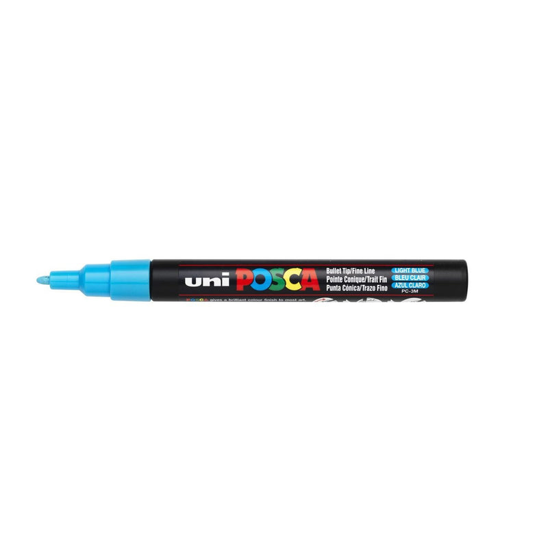 POSCA acrylmarker - fijn PC-3M - 0,9-1,3 mm - lichtblauw