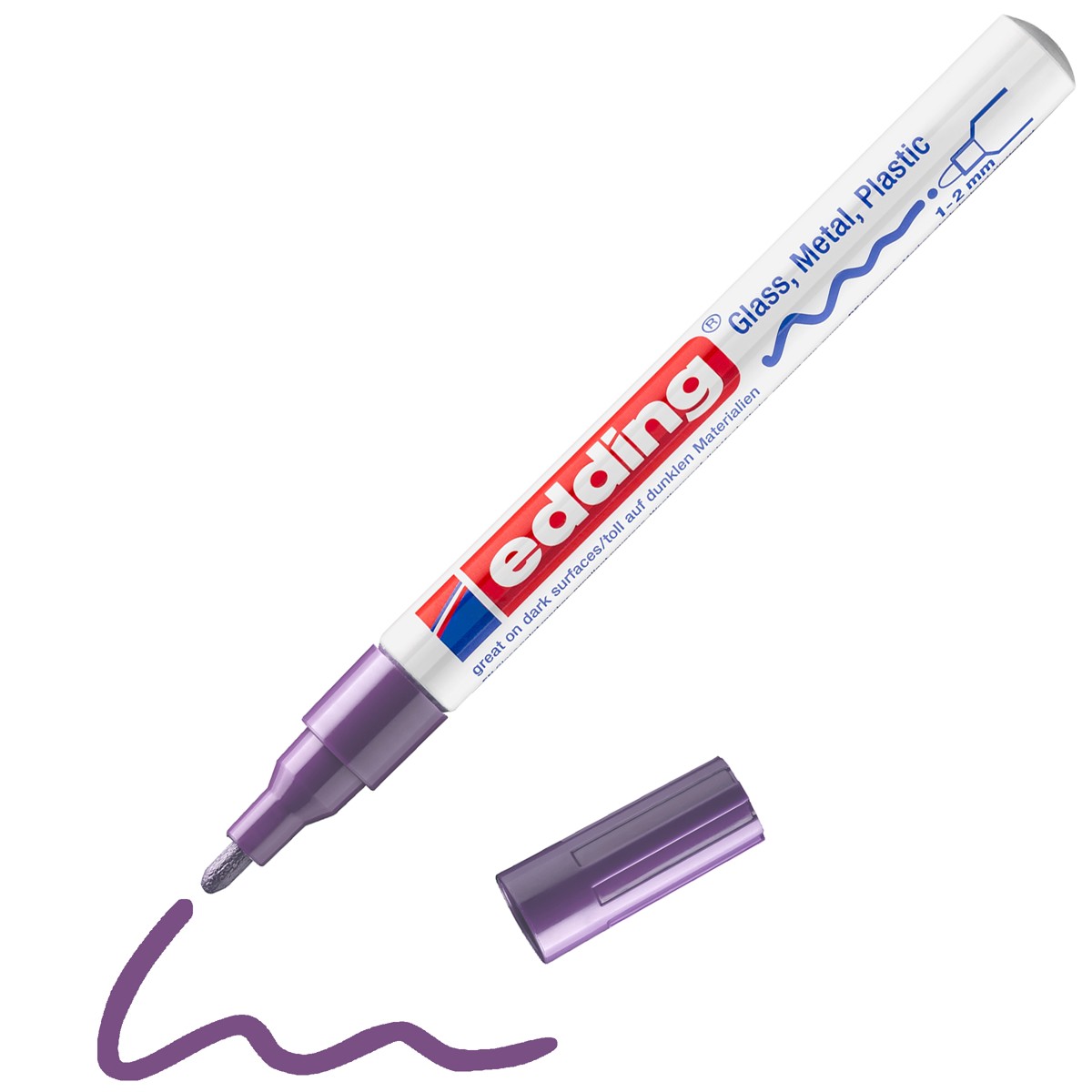 edding 751 lakmarker - glans - 1 tot 2 mm - paars