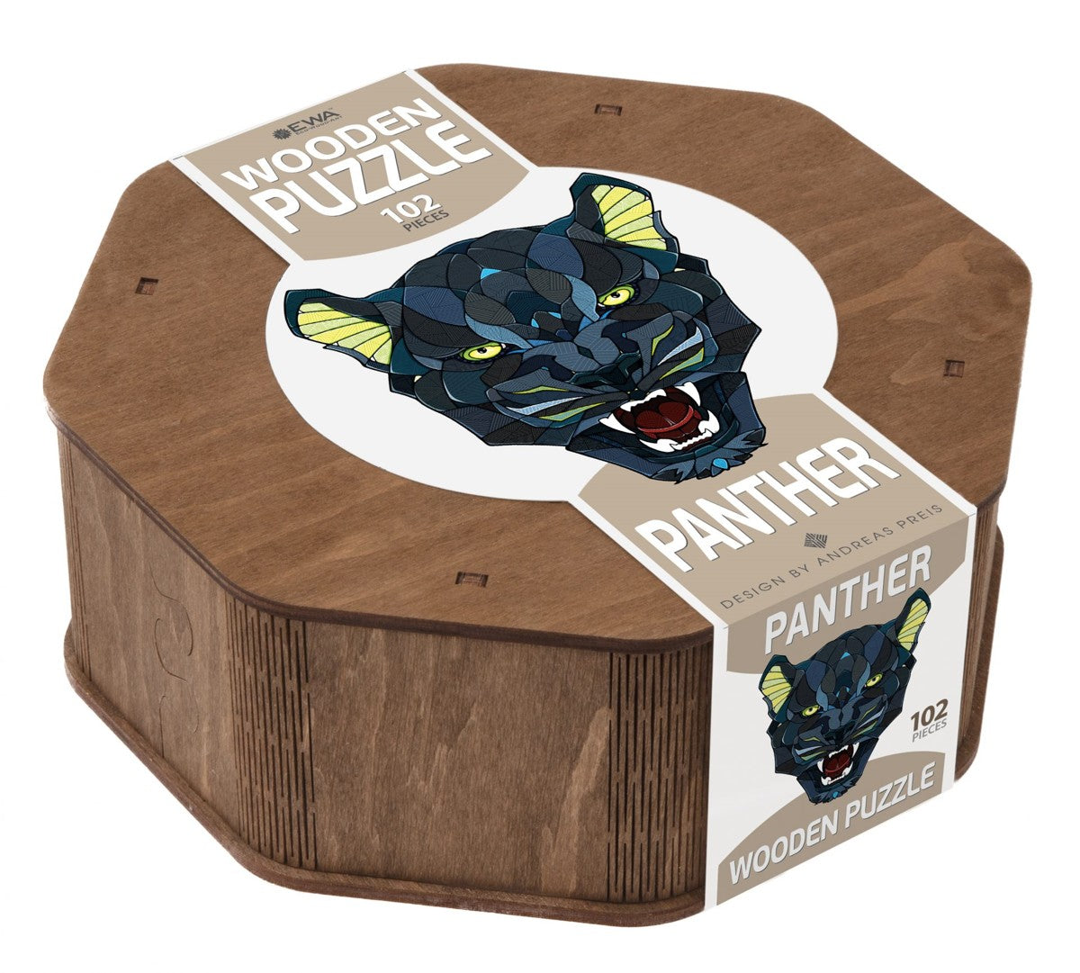 Eco Wood Art legpuzzel - cadeauverpakking - panter