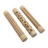 Houten motiefroller - 11 x 1,5 cm - love