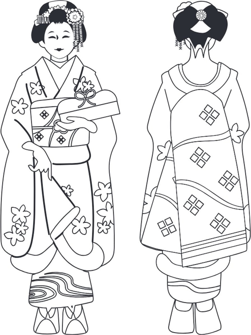 Kleurboek - glitterkleurboek - Icons of Japan