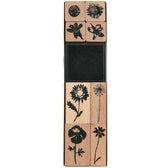 stempelset 8 stempels - wilde bloemen