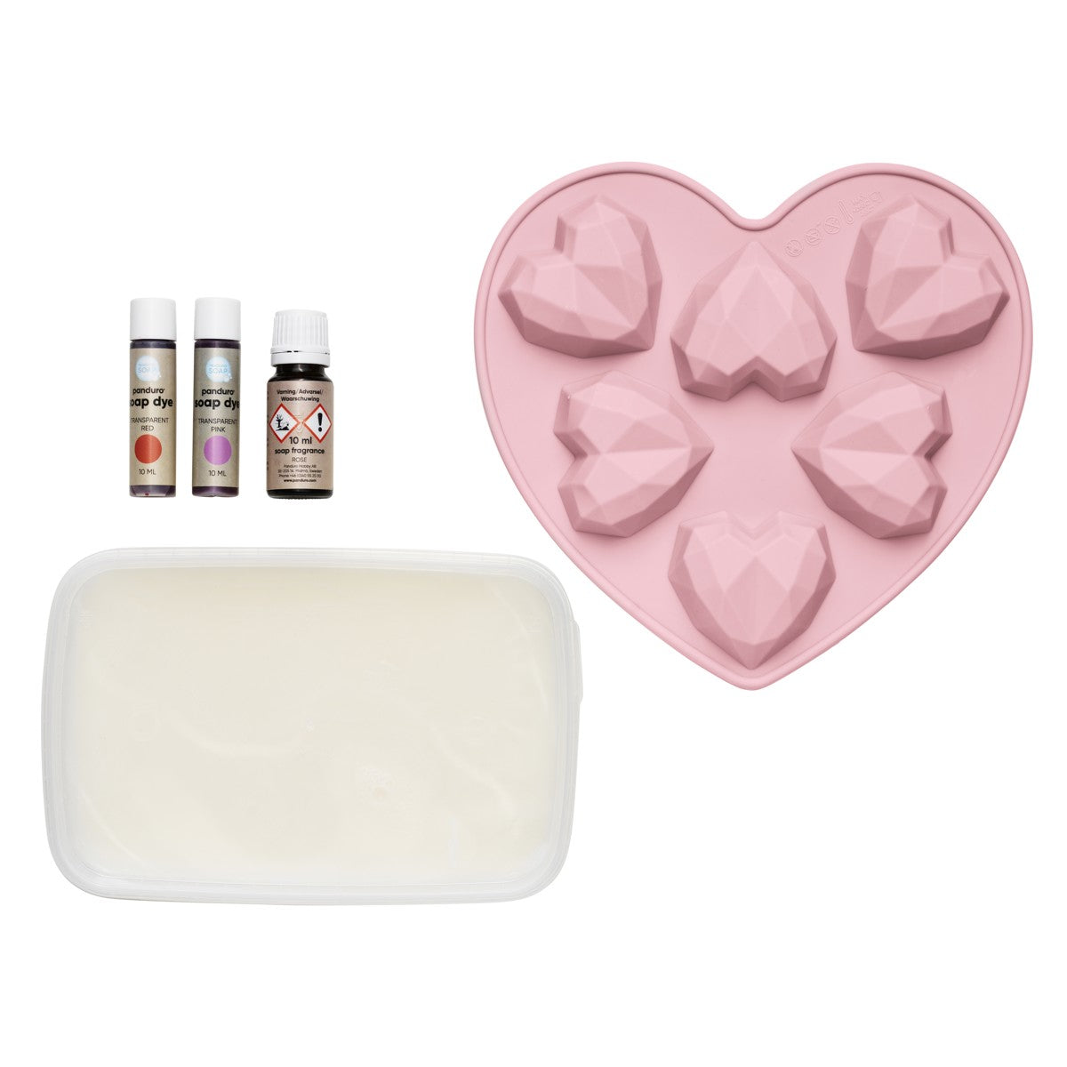 Panduro DIY kit - zeep - hartjes