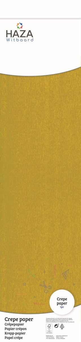 Crêpepapier - goud