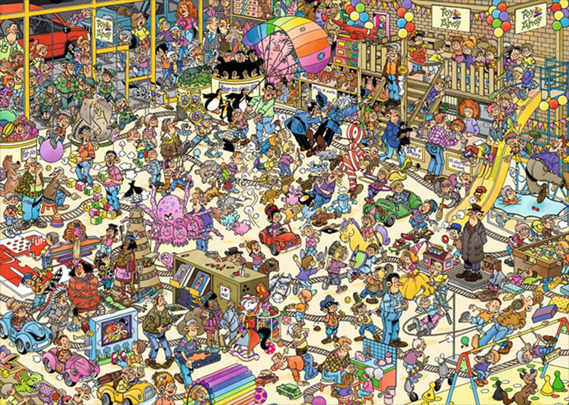 Puzzel Jan van Haasteren - de speelgoedwinkel