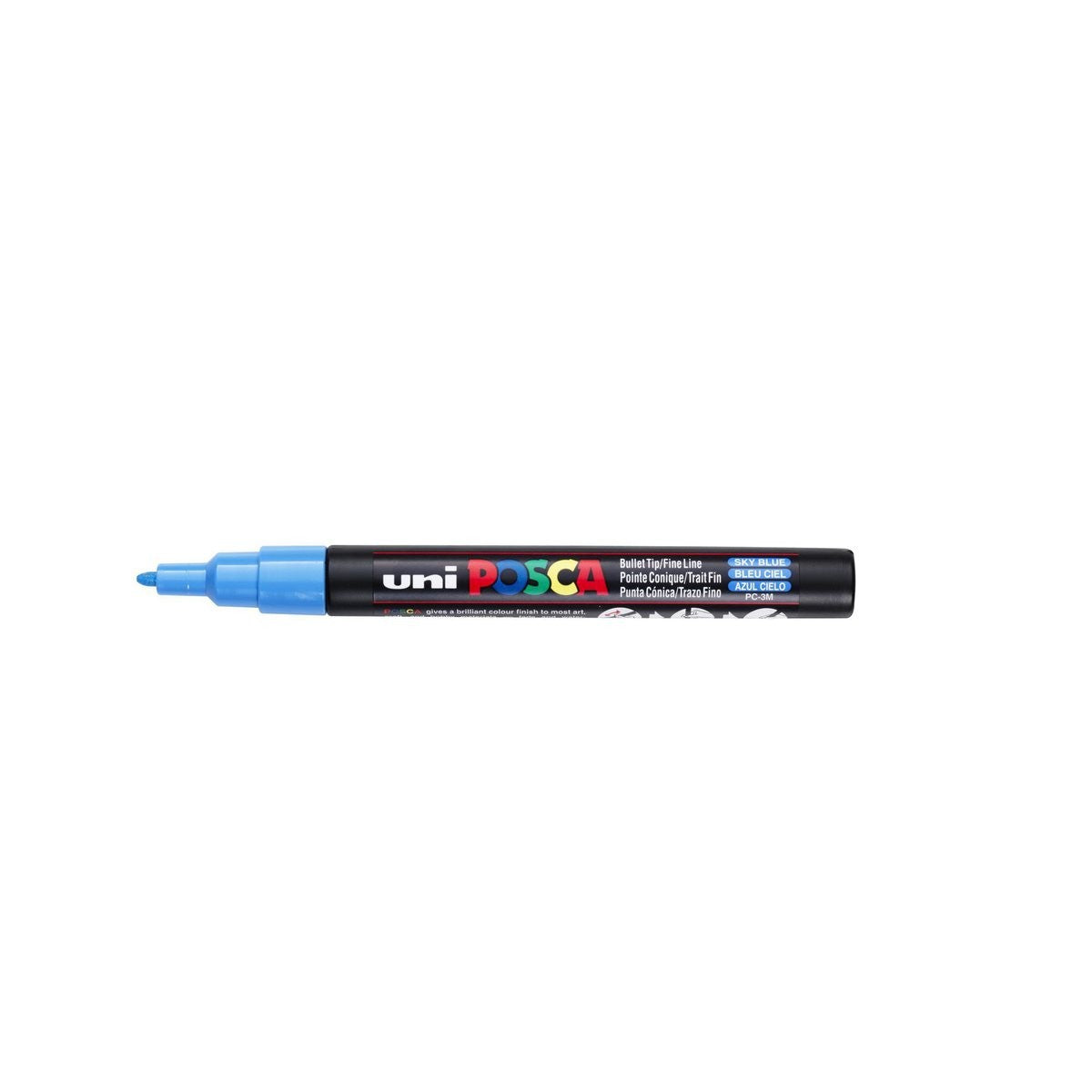POSCA acrylmarker - fijn PC-3M - 0,9-1,3 mm - hemelsblauw
