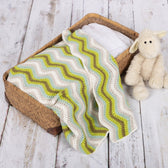 haakpakket baby ripple deken - groen