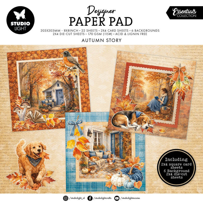 Studio Light Designer paper pad - Autumn Story