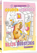Kleurboek - Gouden lijntjes - Blije beestjes