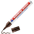 edding 3000 permanent marker - 1,5 tot 3 mm - donkerbruin