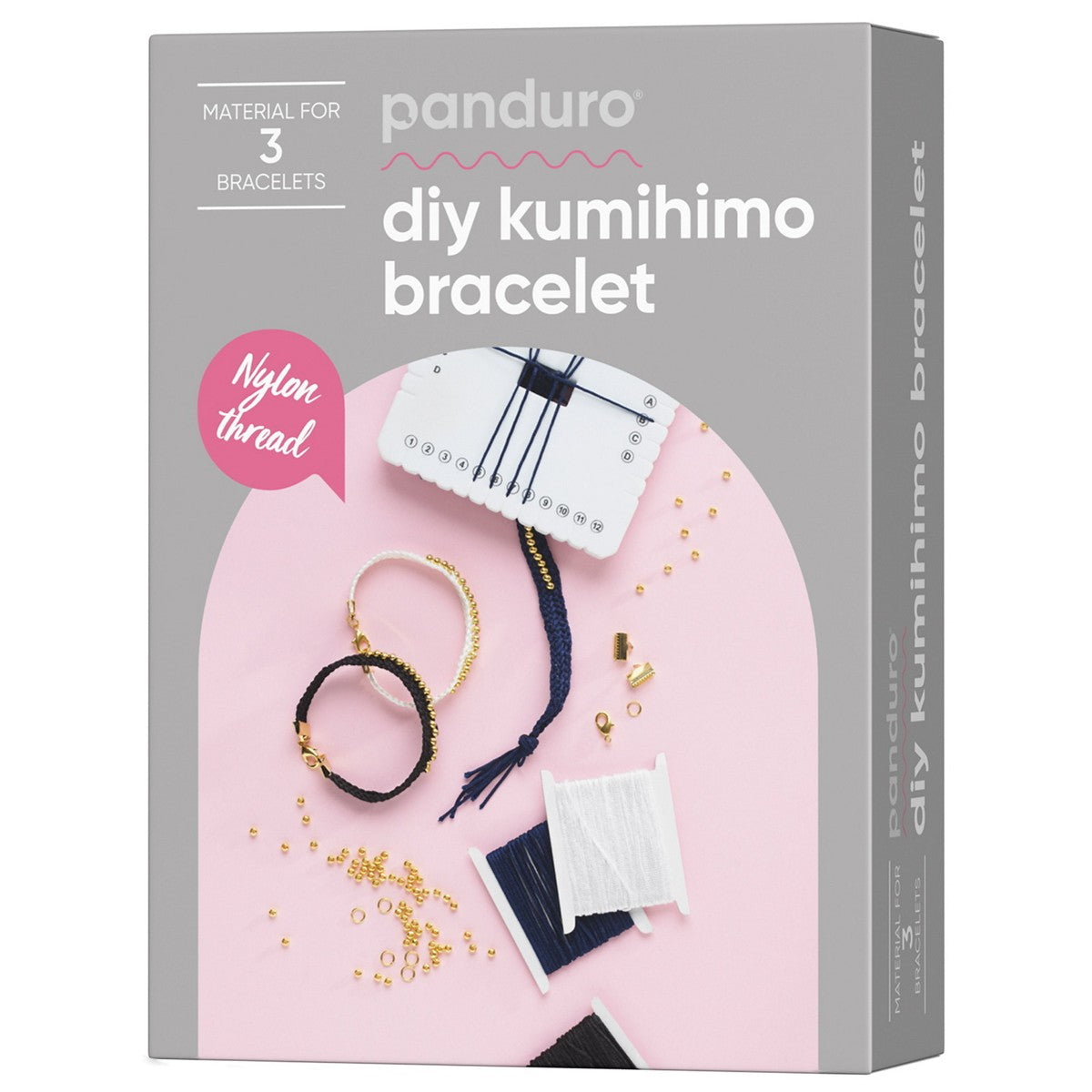 Panduro DIY kit - Square Kumihimo Bracelets