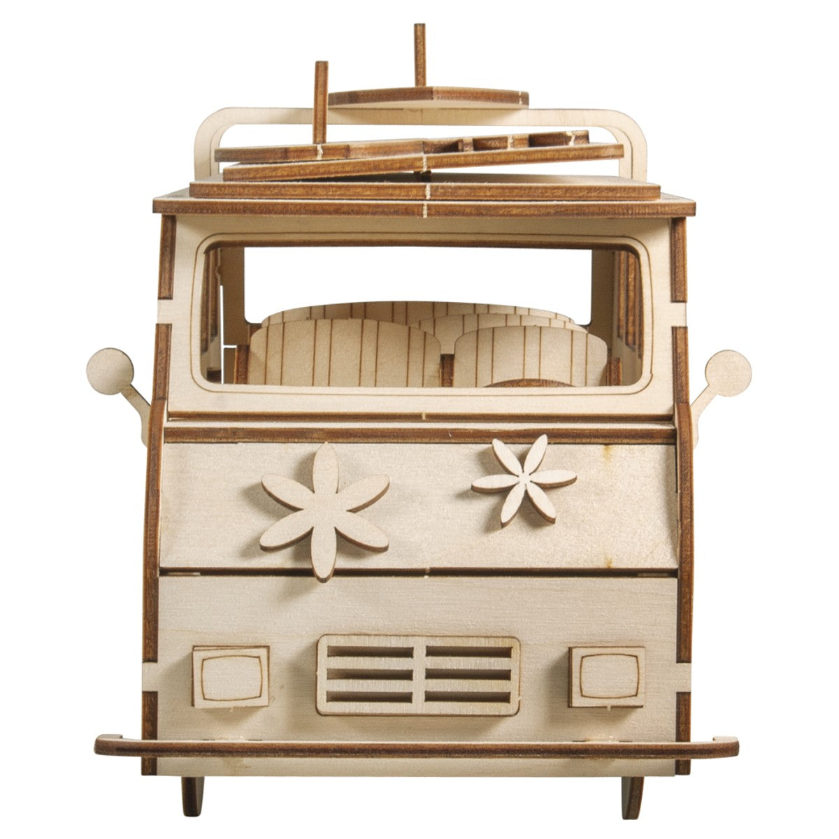 Houten 3D bouwset - camper