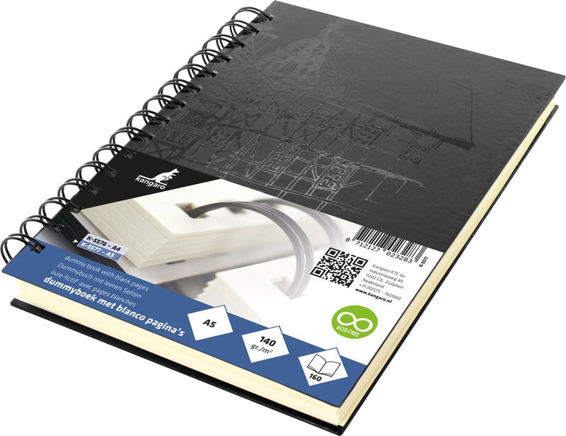 Kangaro dummy schetsboek - spiraal - A5