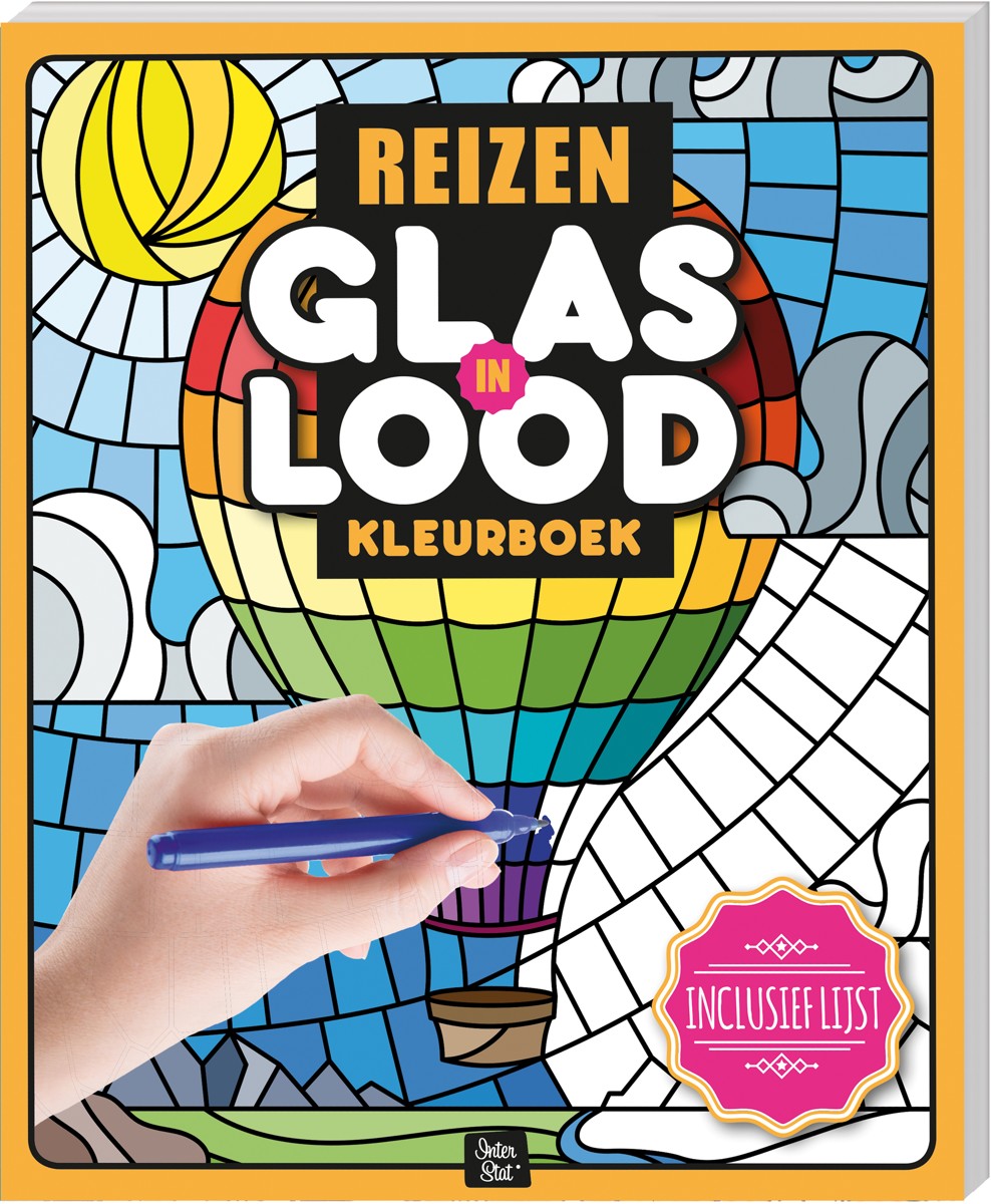 Kleurboek - Glas-in-lood - reizen