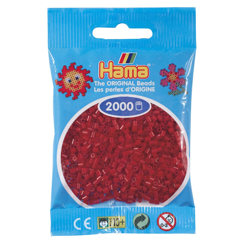 Hama Mini - strijkkralen - 2000 stuks - dark red 22