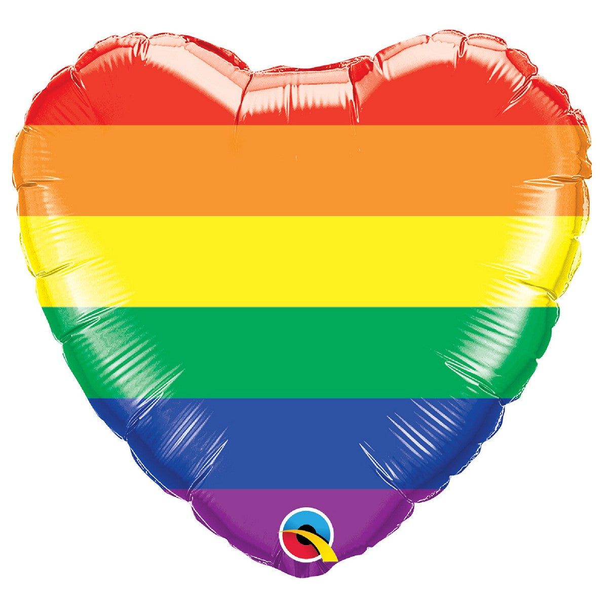 folie ballon hart 45 cm - regenboog