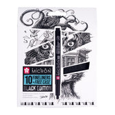 Sakura Pigma Micron fineliners - Black Edition - 10 stuks