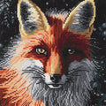 Diamond painting kit - 30x30 cm - rode vos