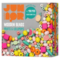 Houten kralenmix - 450 stuks - fruit en lolly's