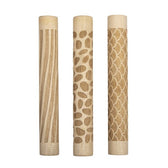 Houten motiefroller - 11 x 1,5 cm - naturel