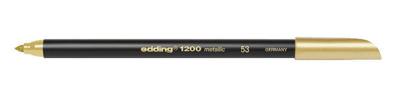 edding 1200 colour pen metallic - 1 tot 3 mm - goud