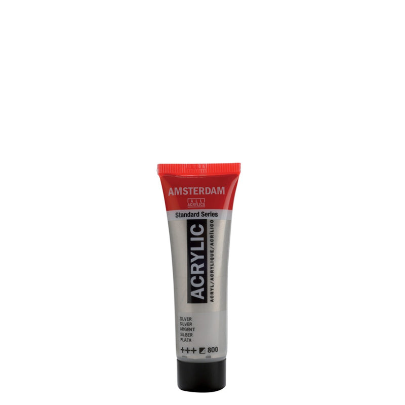 Amsterdam acrylverf - 20 ml - zilver 800