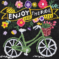 Diamond painting kit - 30x30 cm - fiets