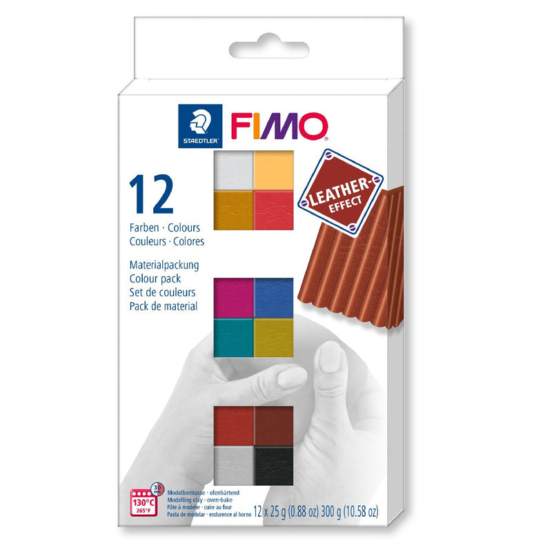 FIMO Leather set - 12 kleuren