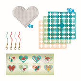 Pixelhobby hartjes medaillon thema box - kerst