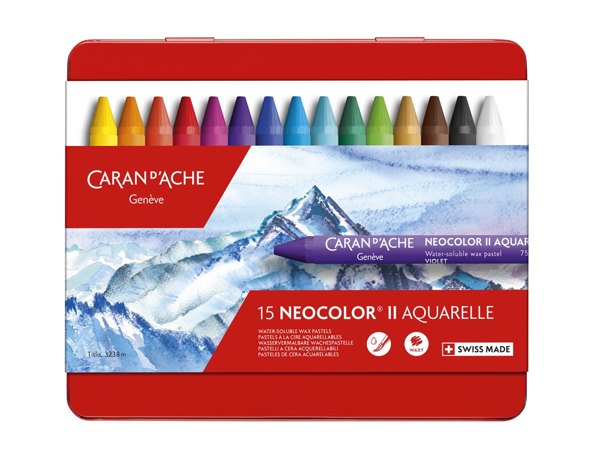 Caran d'Ache WK - Neocolor II Aquarel Pastels - 15 stuks