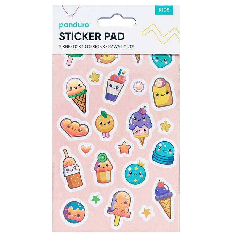 Stickerblok - 20 vellen - kawaii