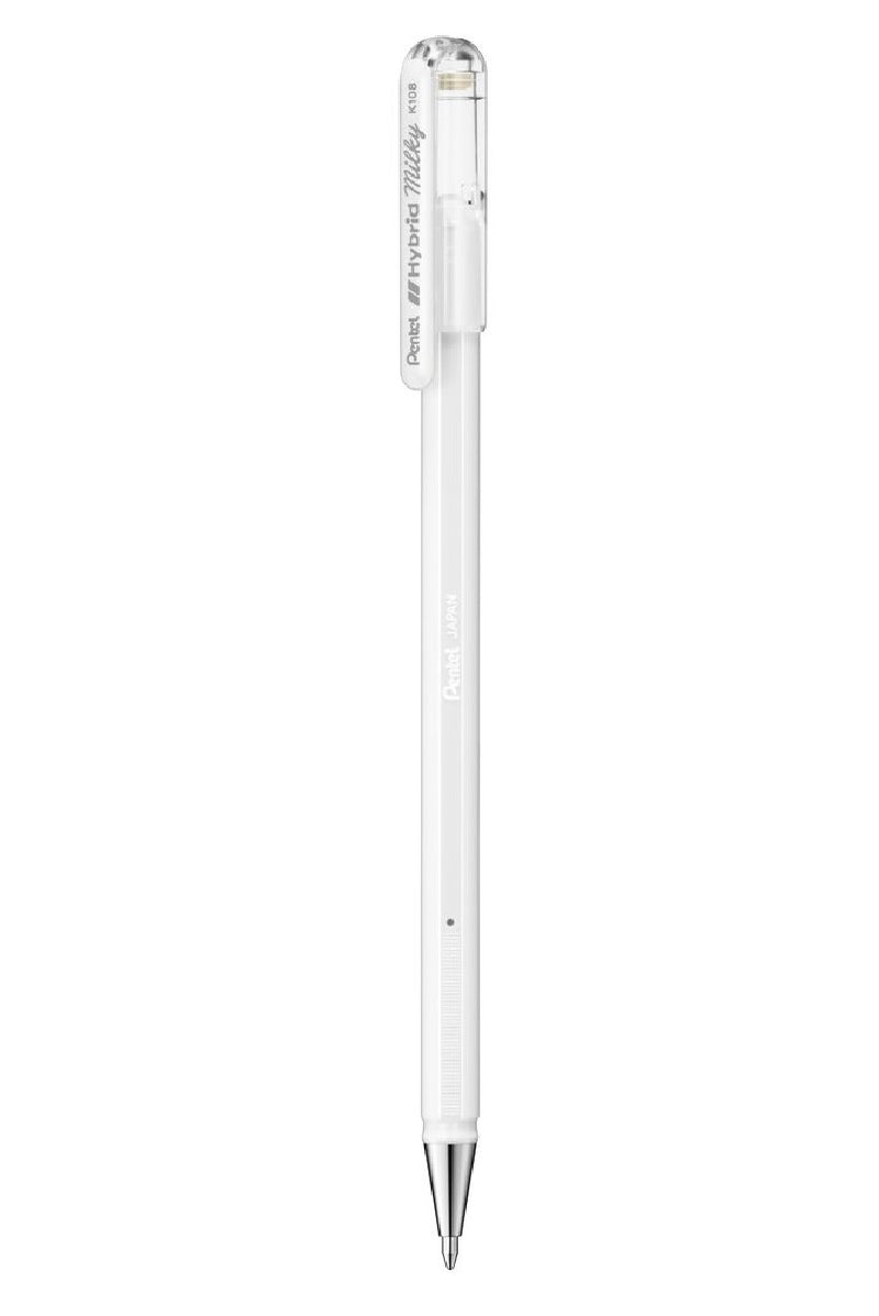 Pentel gelpen Milky - wit