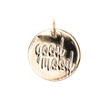 Mix It Up - hanger "good mood" 17 mm - goudkleurig