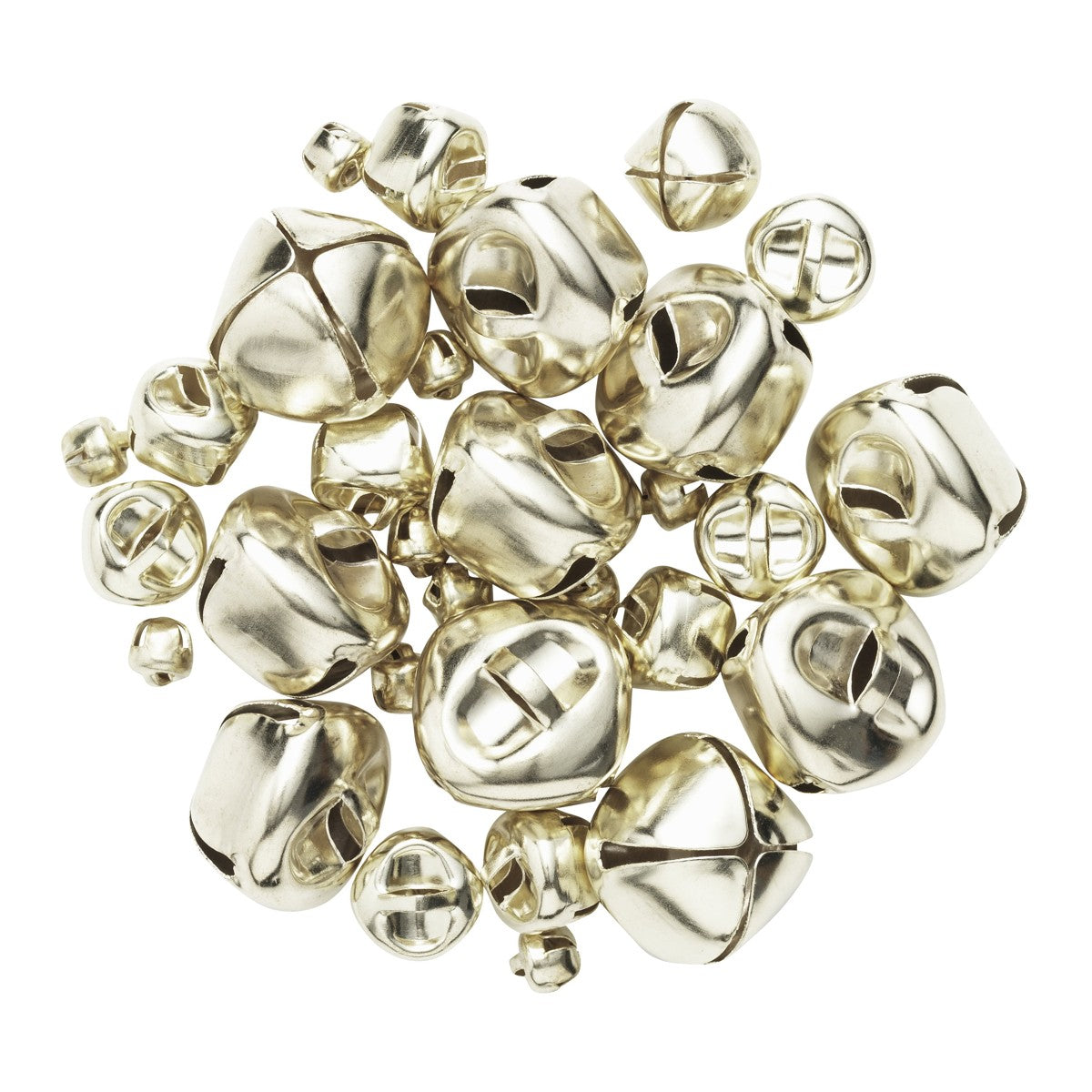 Belletjes - 30 stuks - assorti - goudkleurig