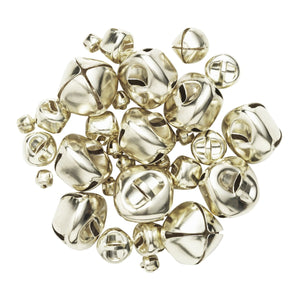Belletjes - 30 stuks - assorti - goudkleurig