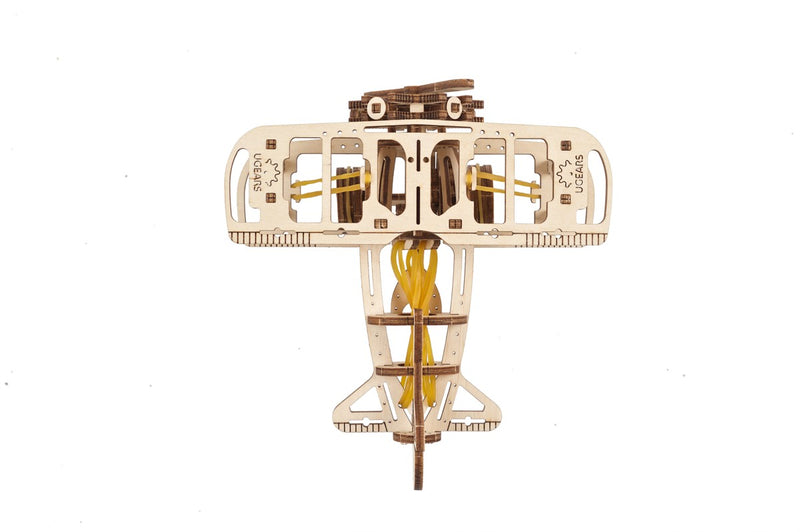 Ugears houten 3D puzzel - Mini Biplane