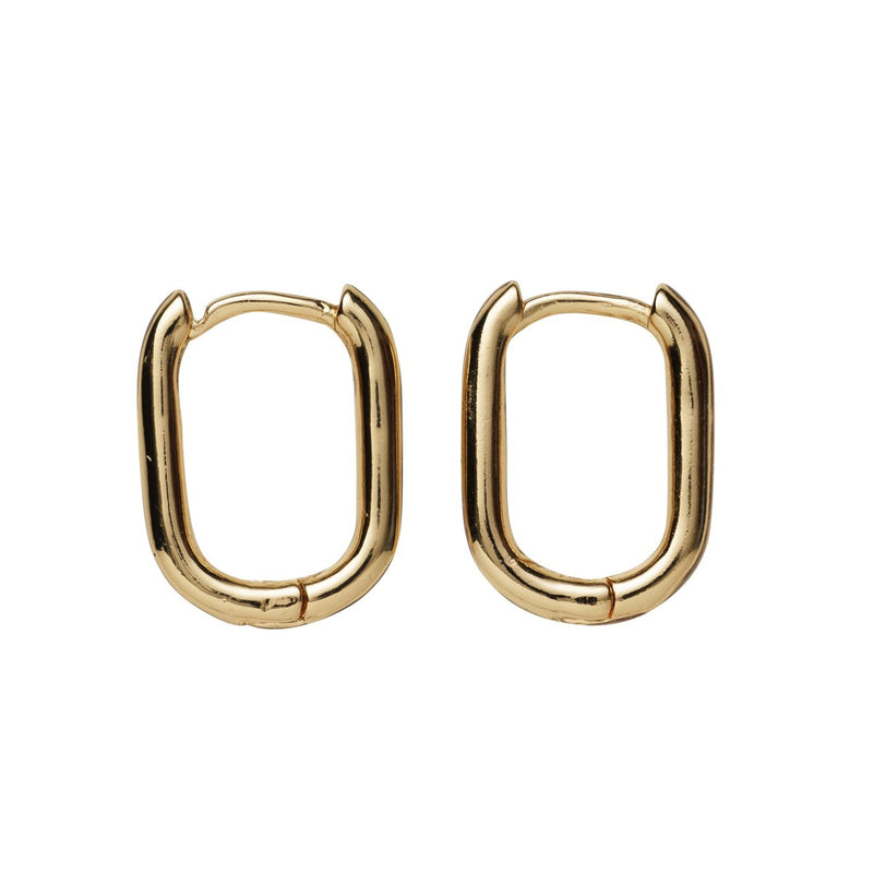 Charm Series oorbellen ovaal - goudkleurig