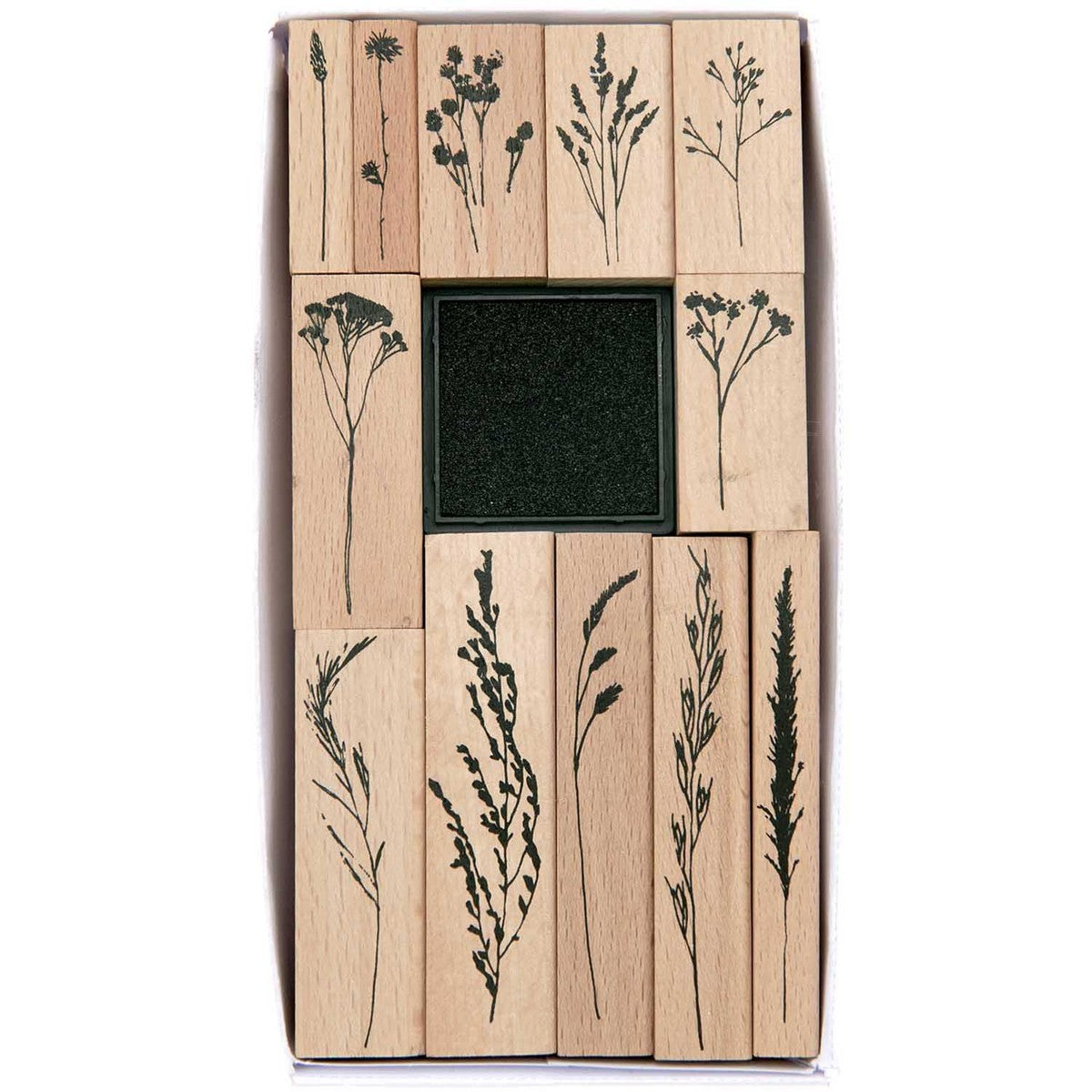 stempelset - wilde bloemen 12 stempels