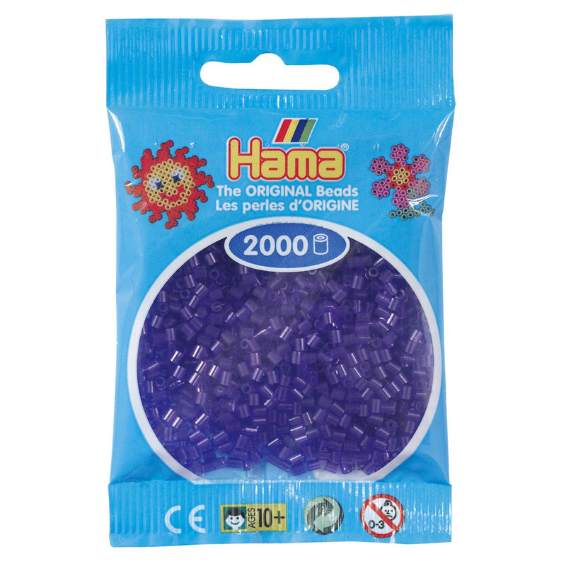Hama Mini - strijkkralen - 2000 stuks - translucent purple 24