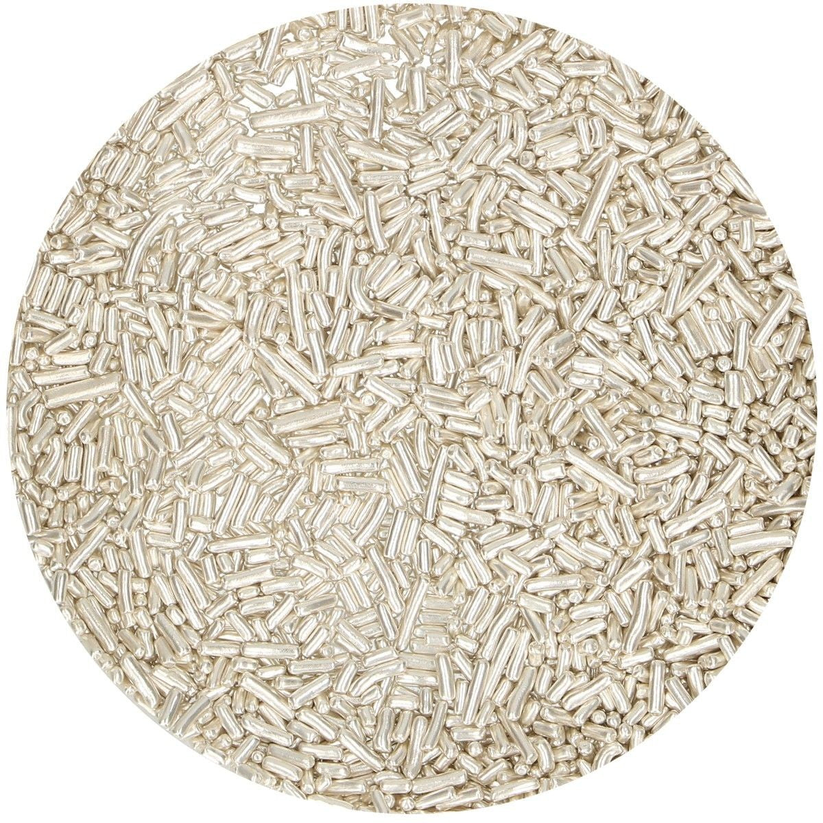 FunCakes sprinkles - sugar strands - metallic silver
