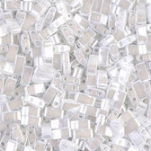 MIYUKI Half Tila kralen - HTL420 White ceylon pearl gloss