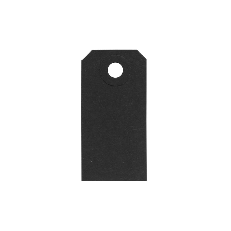 manila tags 3x6 cm - zwart 20 stuks