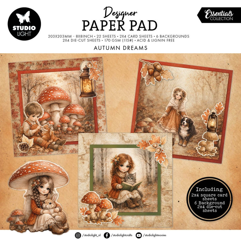 Sutdio Light Designer paper pad - Autumn Dreams