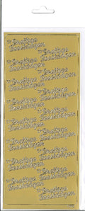 Stickers - 2 vellen - goud/zilver - Prettige Feestdagen
